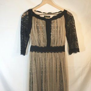 Vintage lace knee-length dress